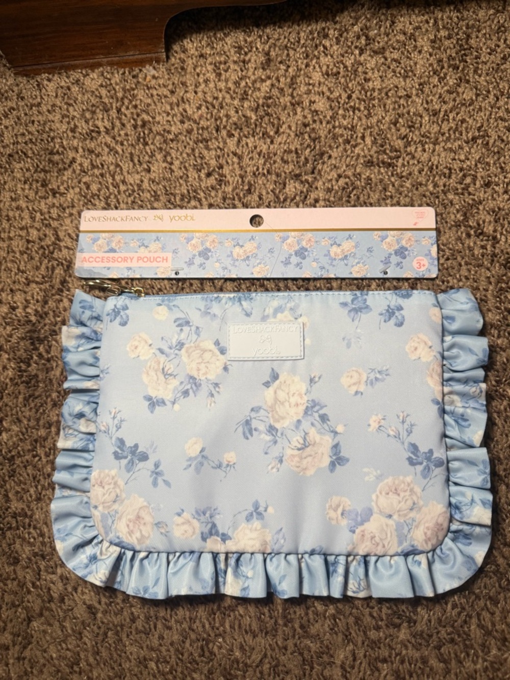 LoveShackFancy x Target Blue Accessory Pouch